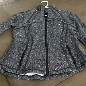 lululemon athletica Black and White Speckled Ski Jacket